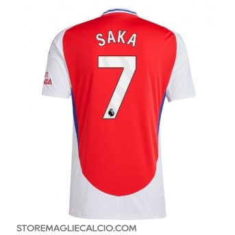 Arsenal Bukayo Saka #7 Maglia Gara Casa Repliche 2024-25